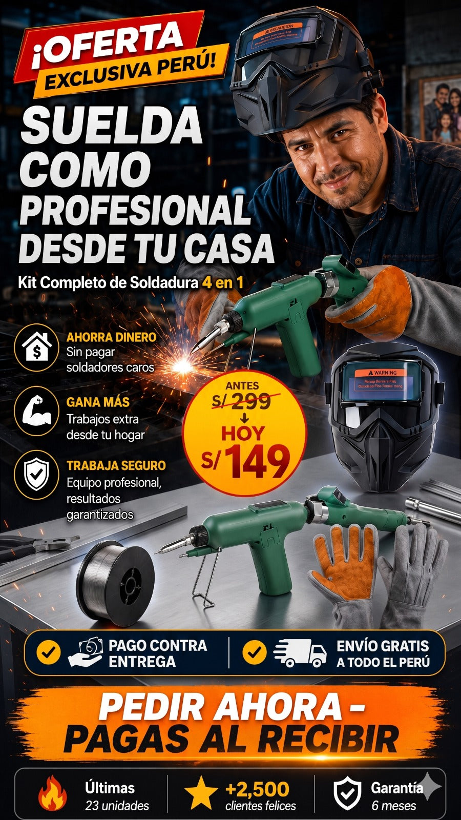 🚨 OFERTA EXCLUSIVA: KIT DE SOLDADURA 4 EN 1